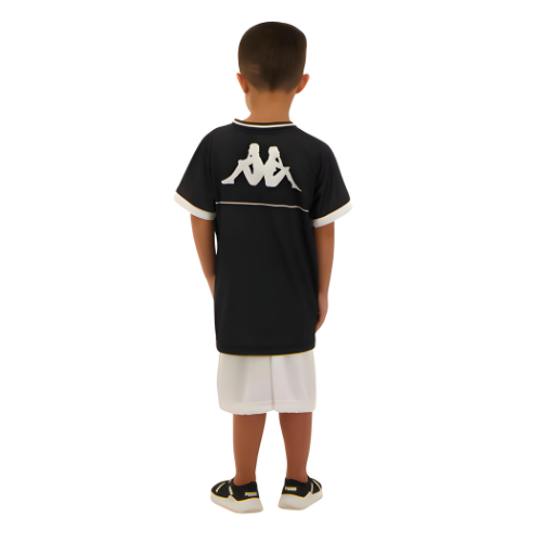 Kit Infantil Vasco Supporter 2023/24 Preto e Branco