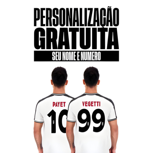 Kit Infantil Vasco Supporter 2023/24 Preto e Branco